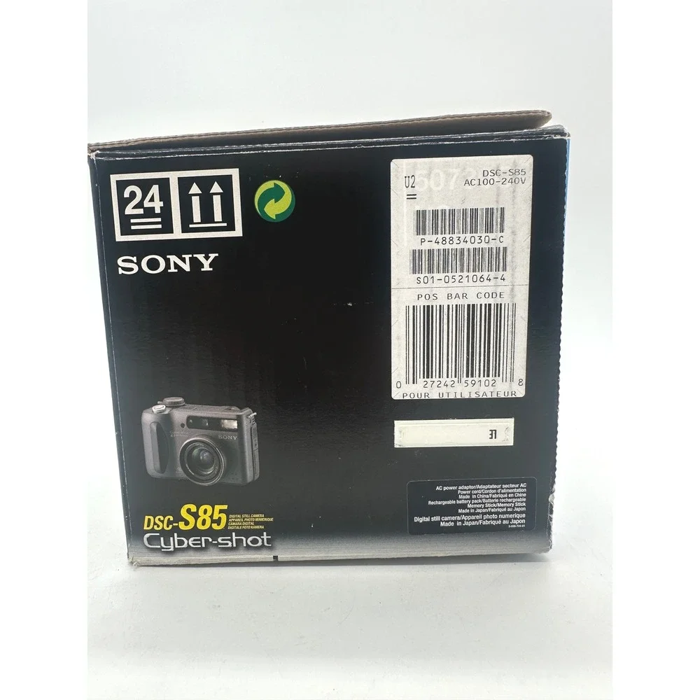 RARE CIB Sony Cyber-shot DSC-S85 4.1MP Vintage Camera Bundle Boxed COMPLETE